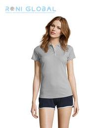 Polo de travail femme sport manches courtes, en piqué polyester - PERFORMER SOL'S