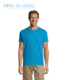 T-shirt de travail homme manches courtes, col rond, en jersey coton semi-peigné - IMPERIAL SOL'S