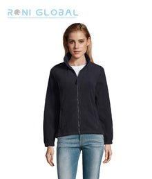 Veste de travail femme micro polaire, anti-bouloche, coupe ajustée, en polyester 2 poches - NORTH SOL'S