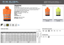 Gilet de sécurité haute visibilité homme softshell imperméable en polyester 1 poche CLASS 2 - TRAFFIC PAYPER