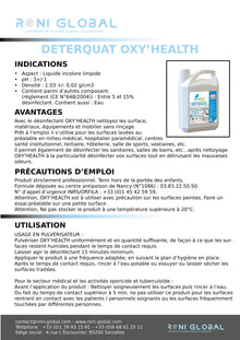 Désinfectant oxy'health 5L