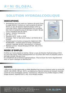 Solutions hydroalcooliques Orlav 5L