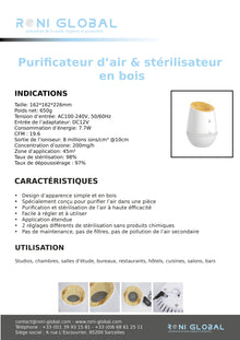 Purificateur d'air BOIS M200CB