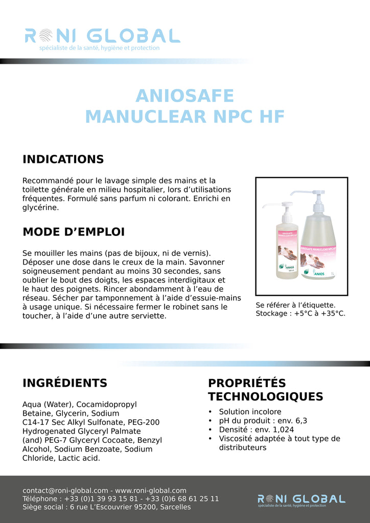 Aniosafe Manuclear NPC HF 1L