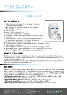 Gel hydroalcooliques mains 250 ml (Carton de 6 gels)